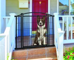 Outdoor Walk-thru Gate With Small Pet Door