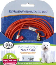 Four Paws Tie Out Cable- Puppy