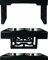 Barking Bistro Adjustable Dog Feeder