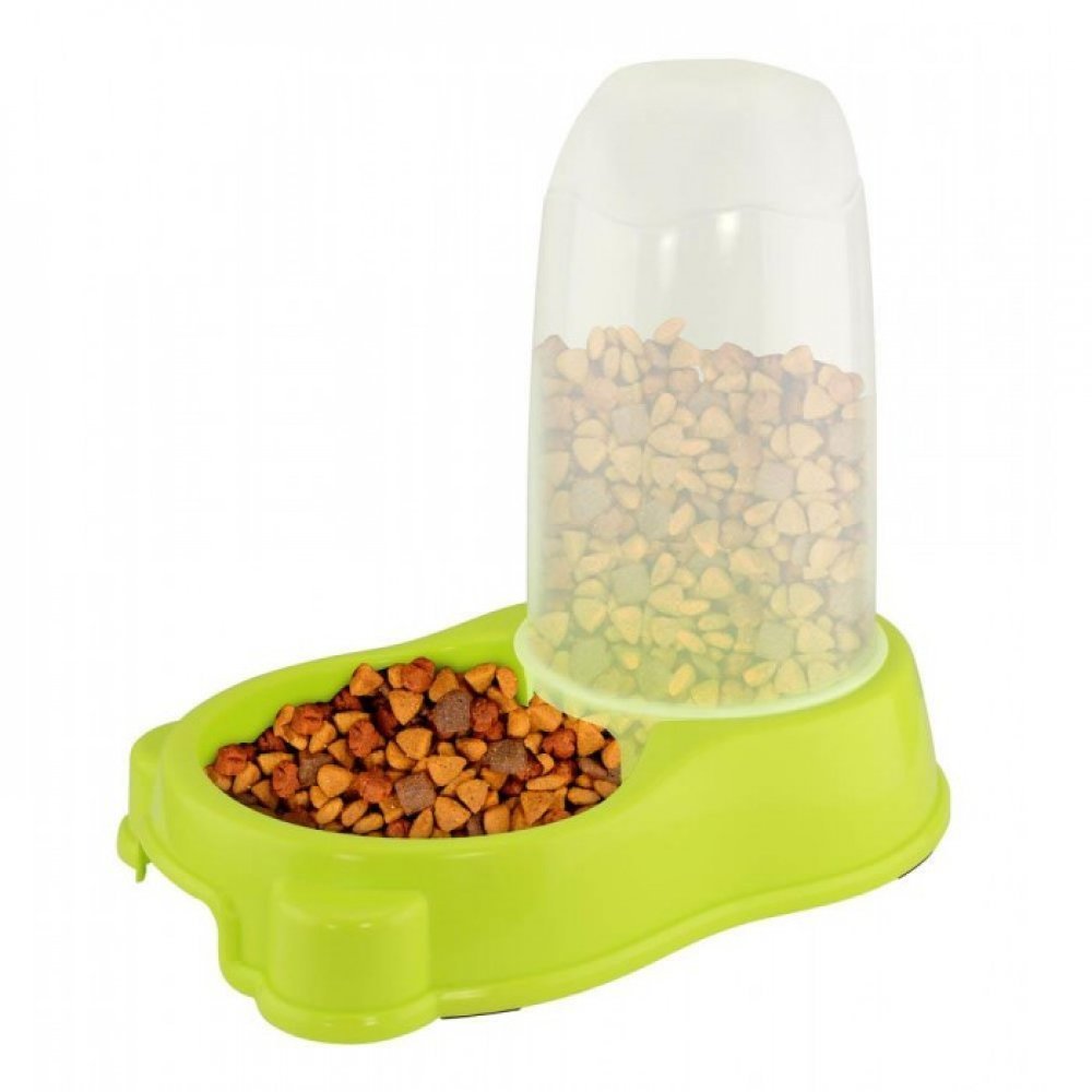 Lime Green Pet Feeder