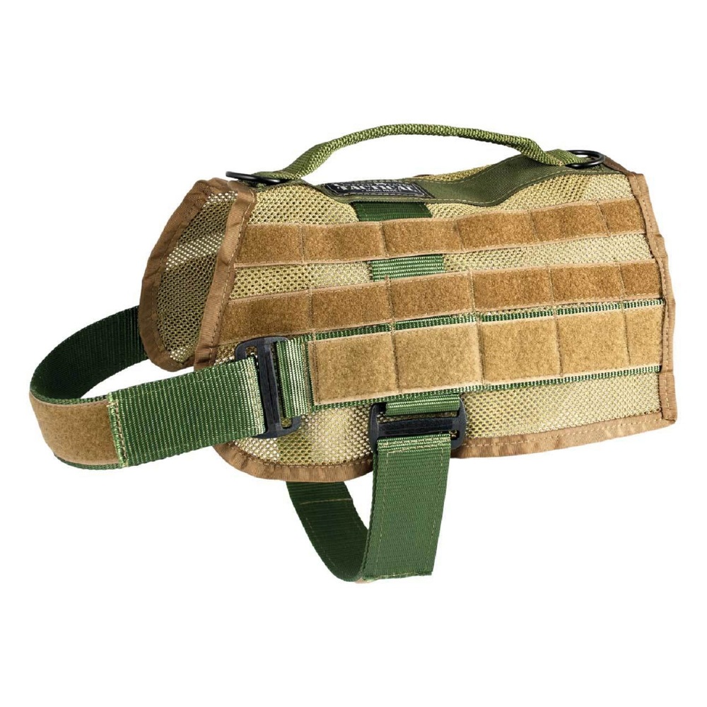 US Tactical K9 MOLLE Vest - Olive Drab - Medium