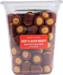 Beef Flavor Wraps Dog Treats