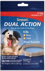 Sergeants Dual Action Flea & Tick Collar For Dogs