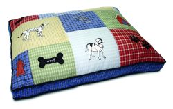 Classic Dog Applique Gusseted Bed