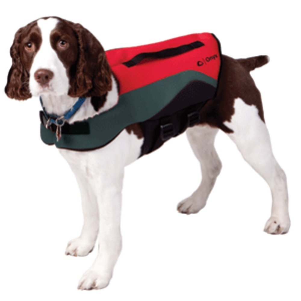 Onyx Neoprene Pet Vest - Small - Red/Grey