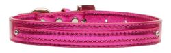 3/8" (10mm) Metallic Two Tier Collar Pink (size: large)