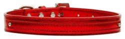 3/8" (10mm) Metallic Two Tier Collar Red (size: large)