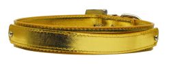 3/4" (18mm) Metallic Two-Tier Collar  Gold (size: large)