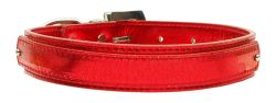 3/4" (18mm) Metallic Two-Tier Collar  Red (size: large)