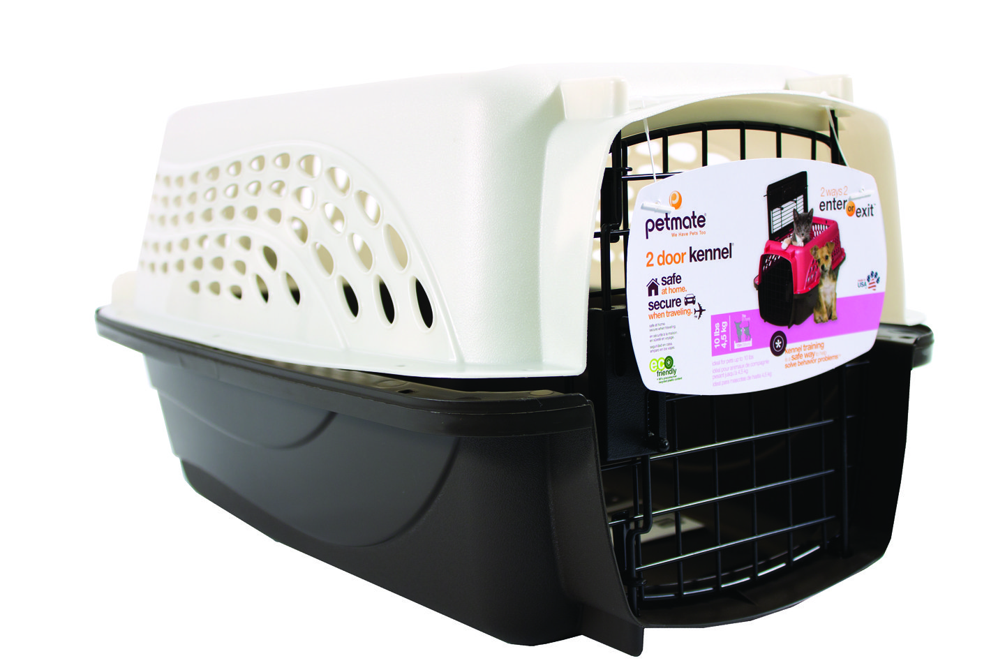 2 Door Top Load Kennel (Option 1: 19 In, Option 2: White/coffee)