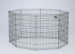 8 Panel Exercise Pen (Option 1: 24x42 In, Option 2: Black)