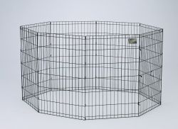 8 Panel Exercise Pen (Option 1: 24x48 In, Option 2: Black)