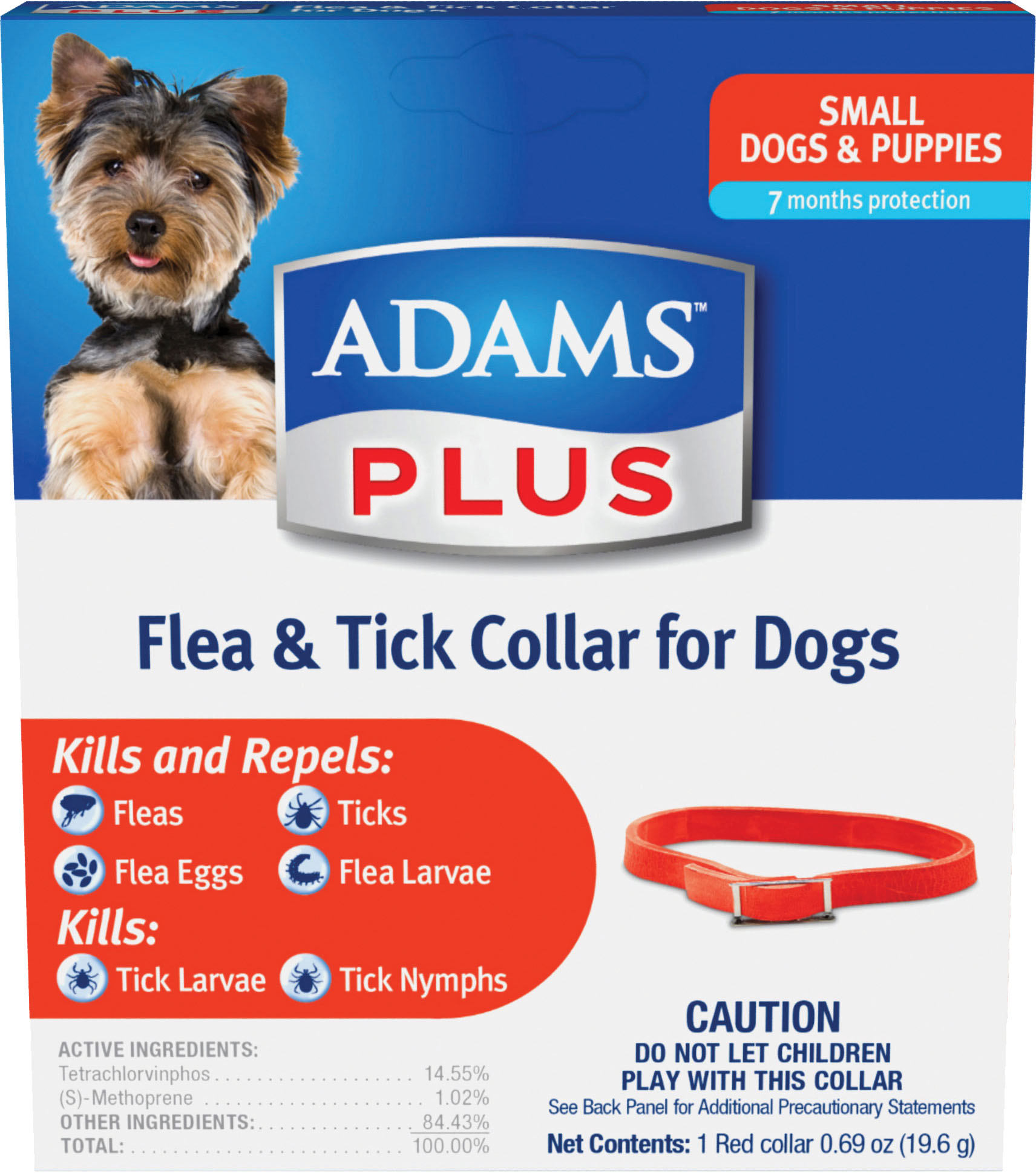 Adams Plus Flea & Tick Collar For Dogs (Option 1: Small)
