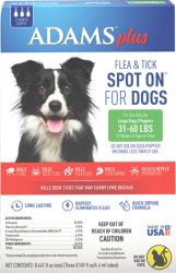 Adams Plus Flea & Tick Spot On Dog (Option 1: Large/3 Month)