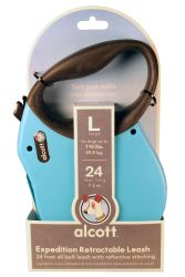 Alcott Retractable Leash Up To 110 Lbs (Option 1: Xlarge/24 Ft, Option 2: Blue)