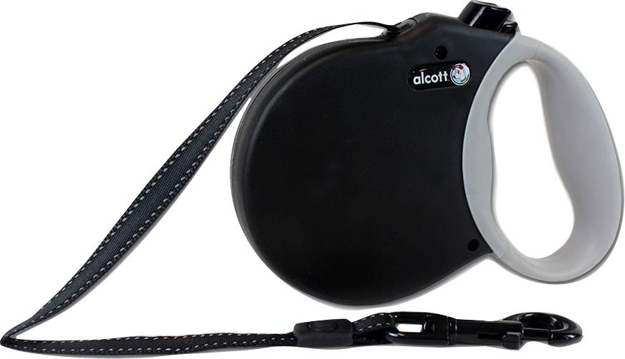 Alcott Retractable Leash Up To 110 Pounds (Option 1: Large/16 Ft, Option 2: Black)