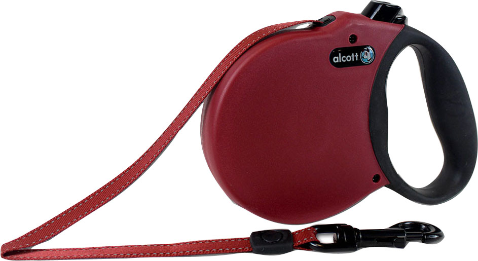 Alcott Retractable Leash Up To 110 Pounds (Option 1: Large/16 Ft, Option 2: Red)