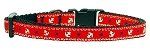 Anchors Nylon Ribbon Collar Red (size: X-Small)