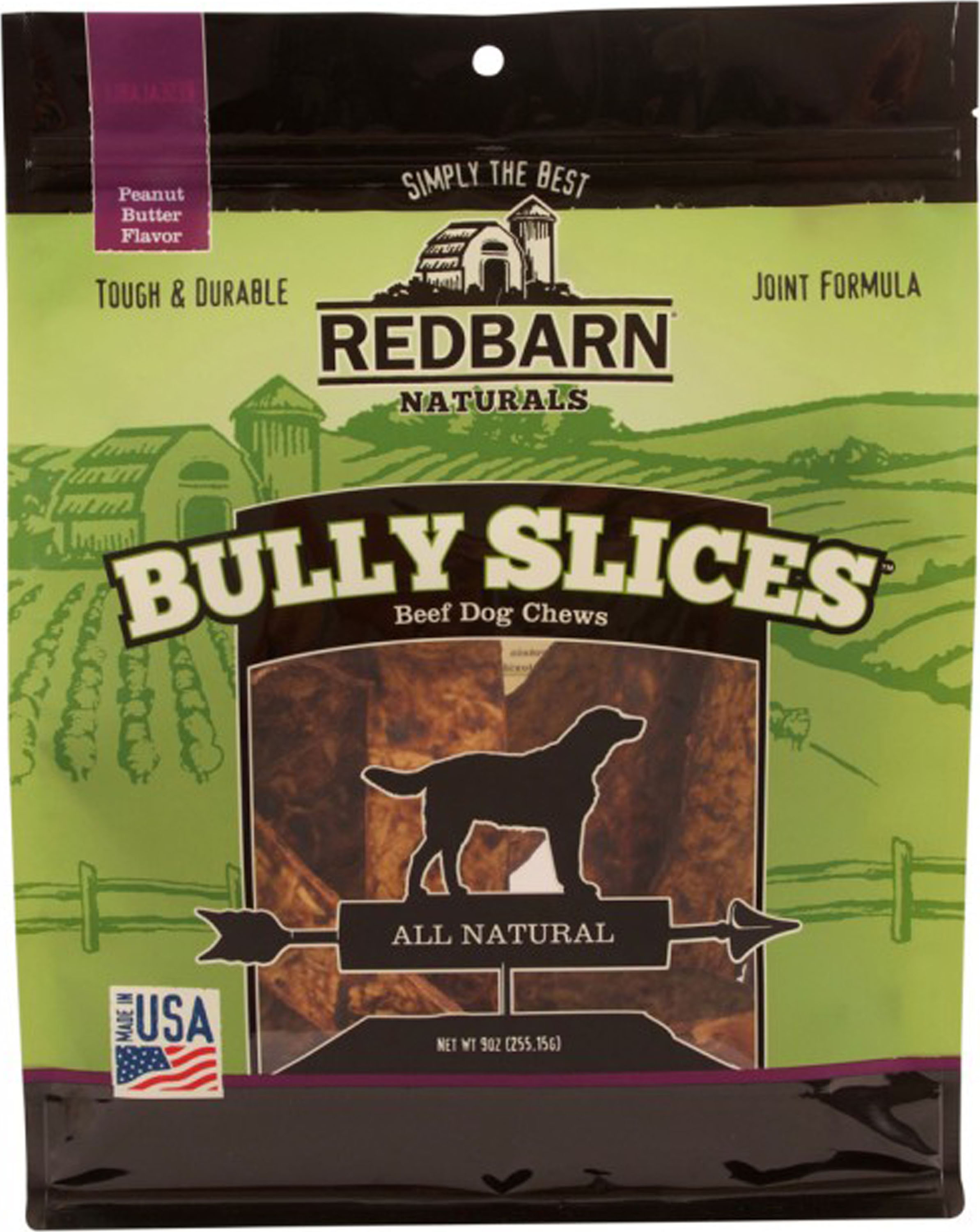 Bully Slices Beef Dog Chews Joint Formula (Option 1: 9 Oz, Option 2: Peanut Butter)