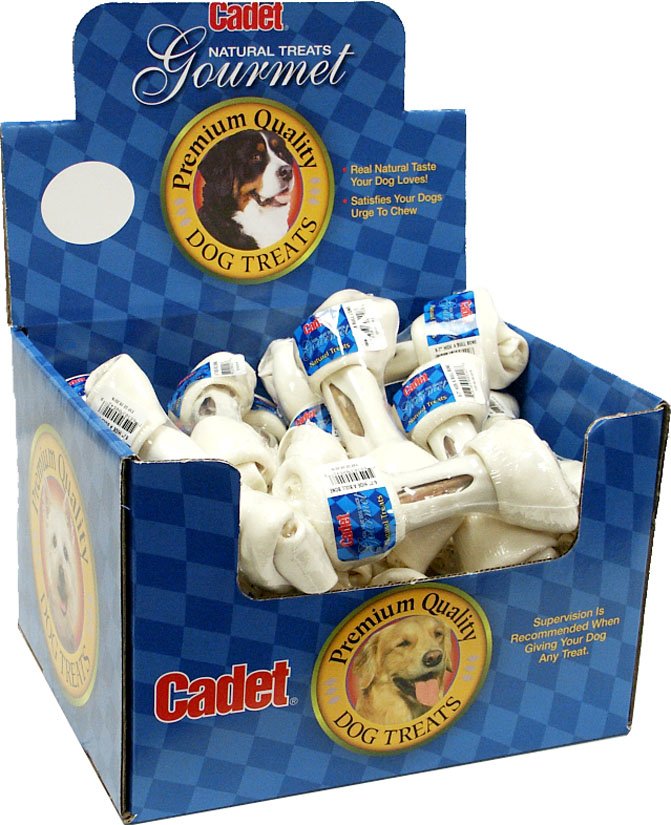 Cadet Hide-a-bull Bull Stick Stuffed Rawhide Bone (Option 1: 6-7 Inch)