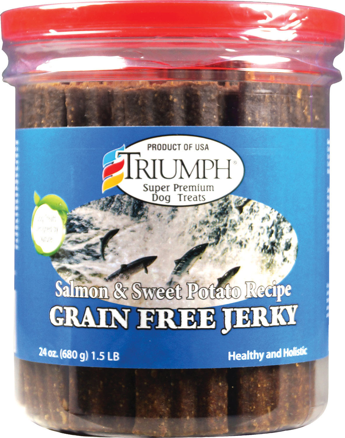 Grain Free Jerky Treats (Option 1: 24 Oz, Option 2: Salmon/swtpotat)