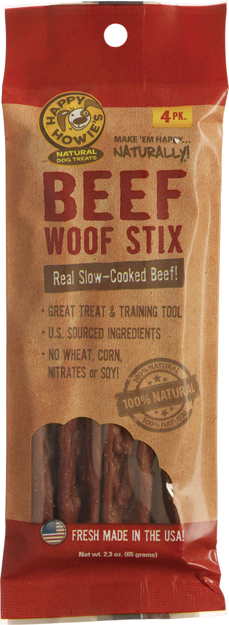 Happy Howie's Beef Woof Stix (Option 1: 6 Inch, Option 2: Beef)