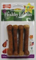 Healthy Edibles Bone Puppy (Option 1: Petite/3 Pack, Option 2: Turkey/sweetpot)