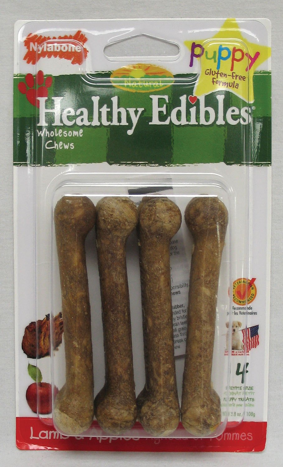 Healthy Edibles Bone Puppy (Option 1: Petite, Option 2: Lamb & Apple)