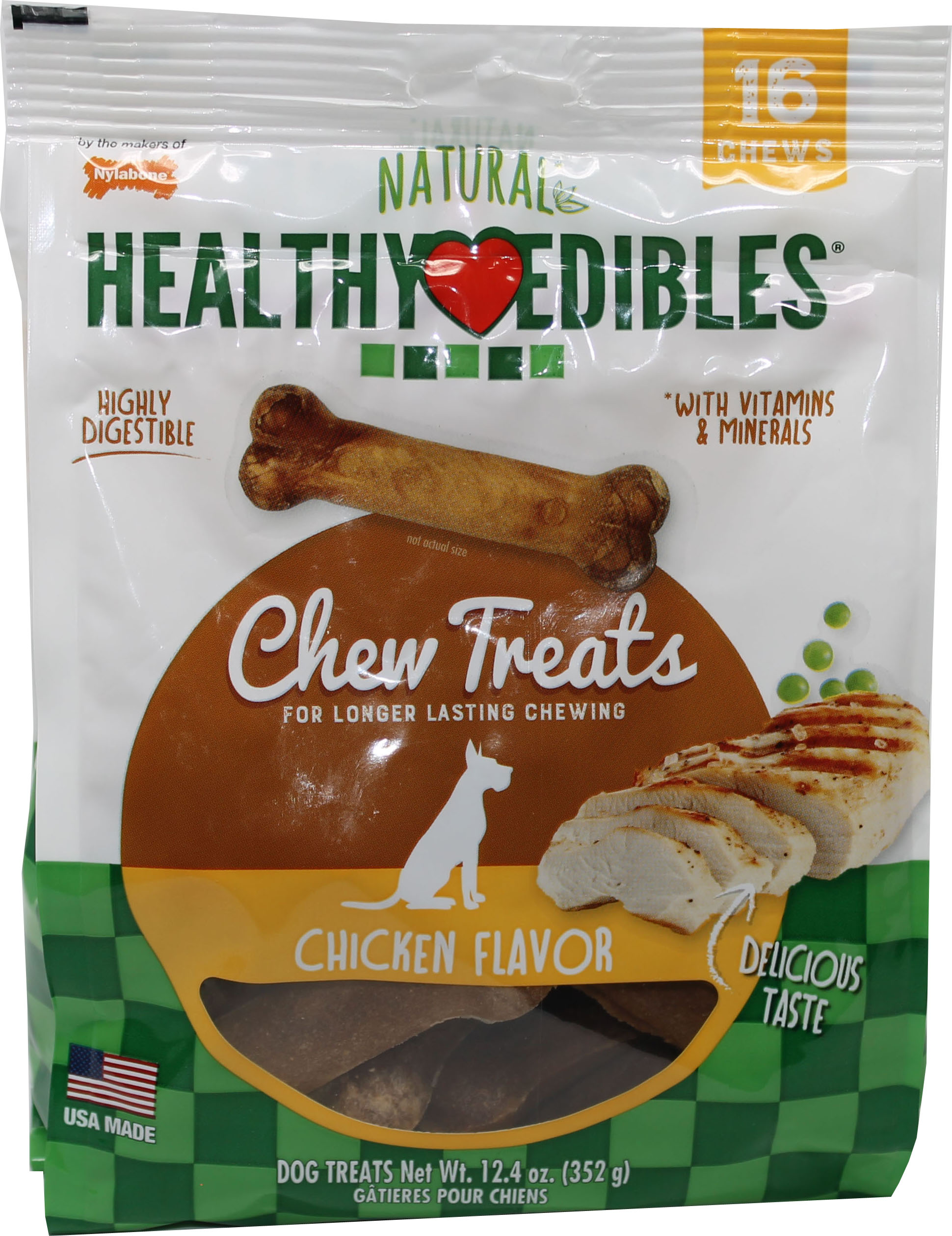 Healthy Edibles Chew Treats (Option 1: Petite/16 Ct, Option 2: Chicken)