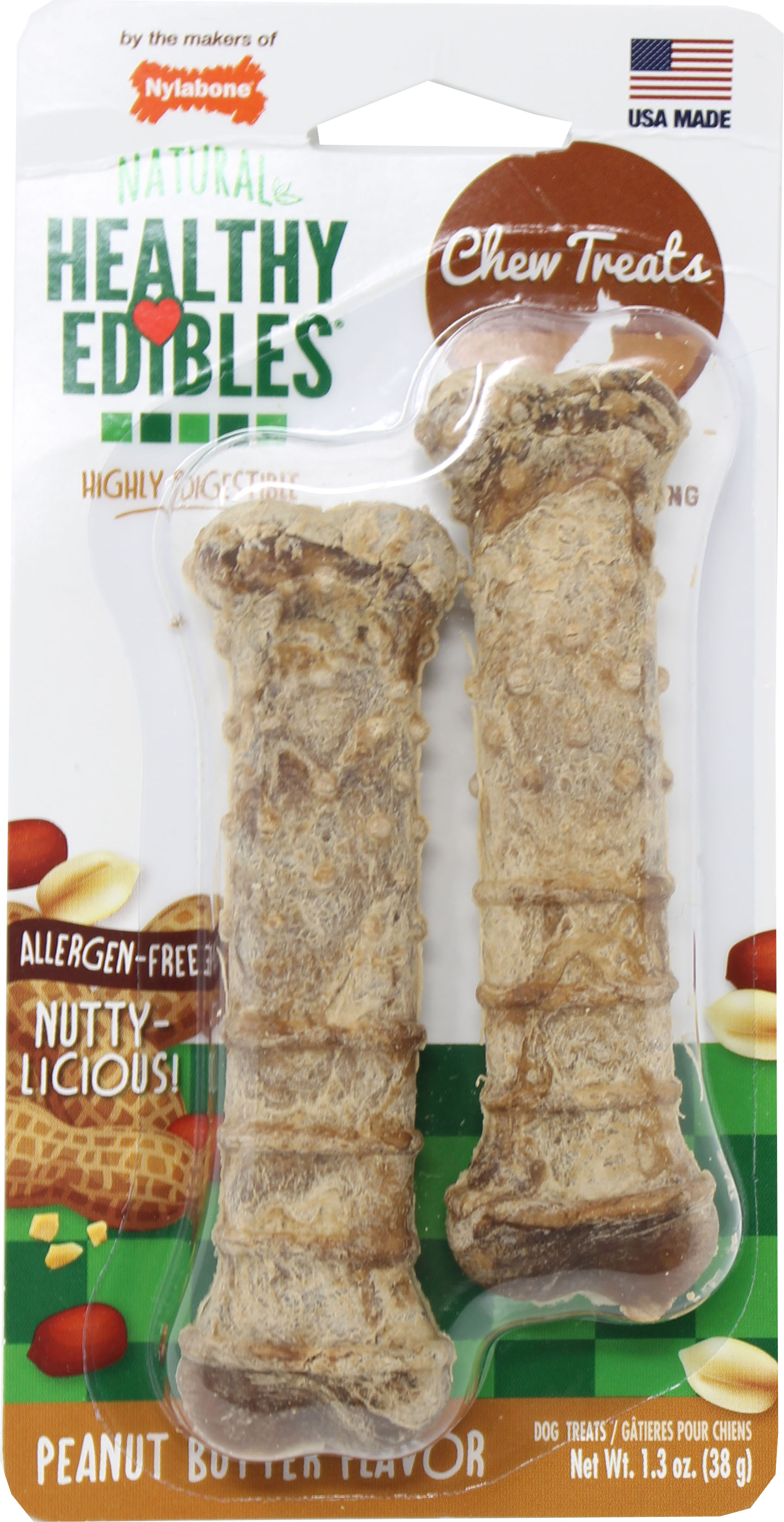 Healthy Edibles Chew Treats (Option 1: Petite/2 Pack, Option 2: Peanut Butter)