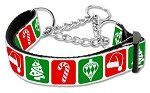 Timeless Christmas Nylon Ribbon Collar Martingale (size: medium)