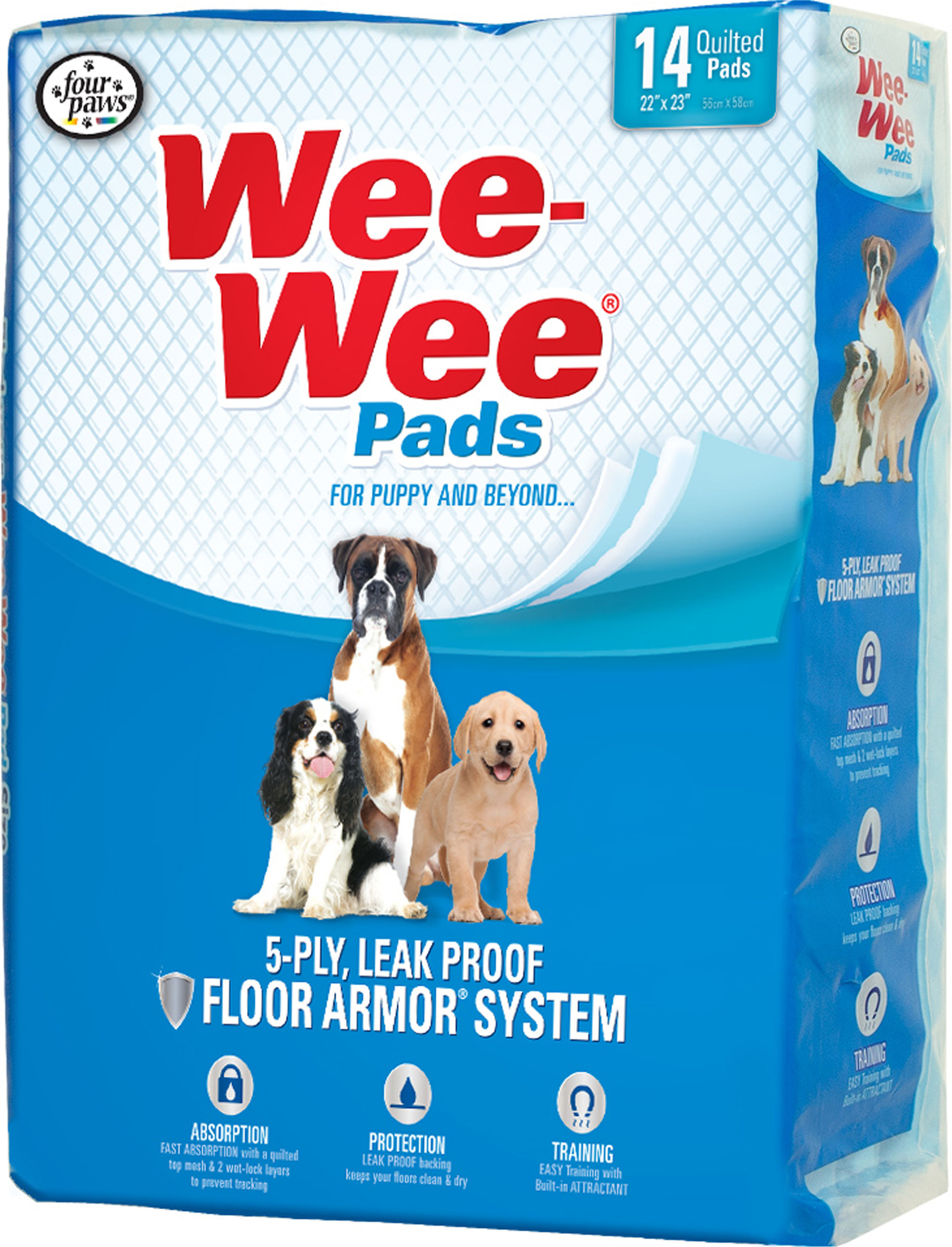 Wee Wee Pads For Puppies (Option 1: 150 Ct)