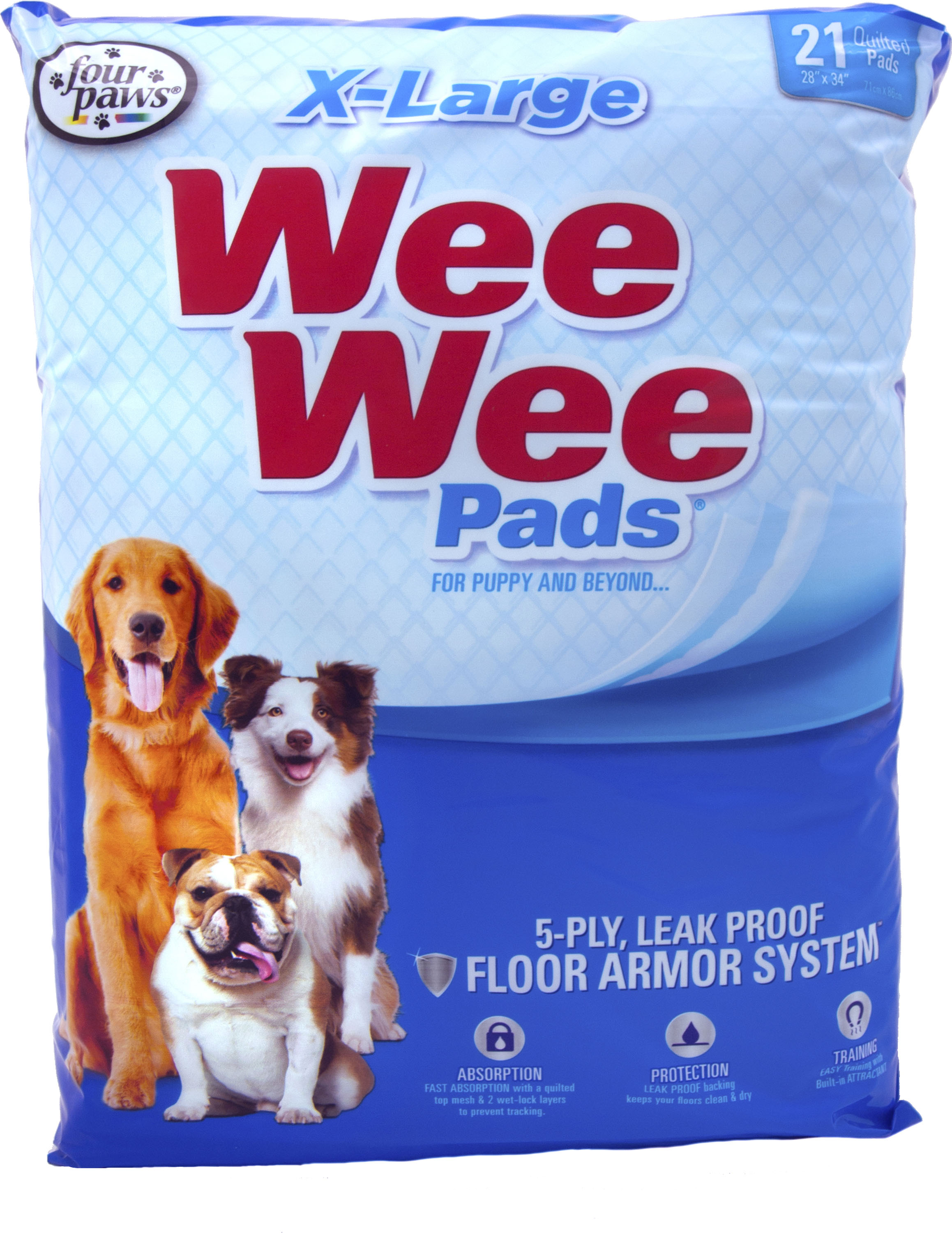 Wee Wee Pads (Option 1: Xlarge/21 Pk)