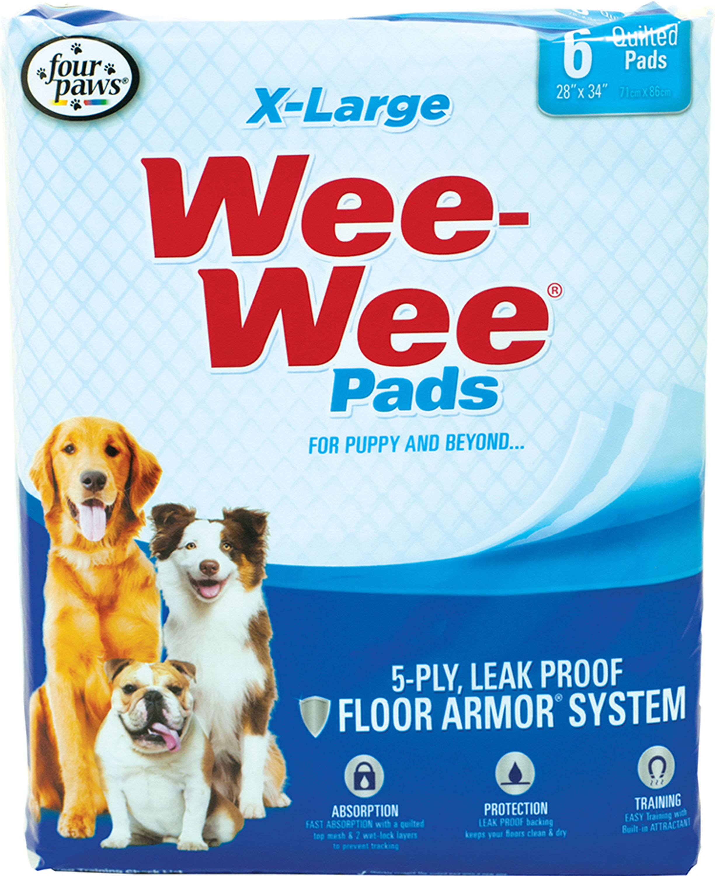 Wee Wee Pads (Option 1: Xlarge/40 Pk)