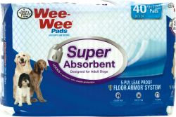 Wee Wee Super Absorbent Pads (Option 1: 40 Pk)