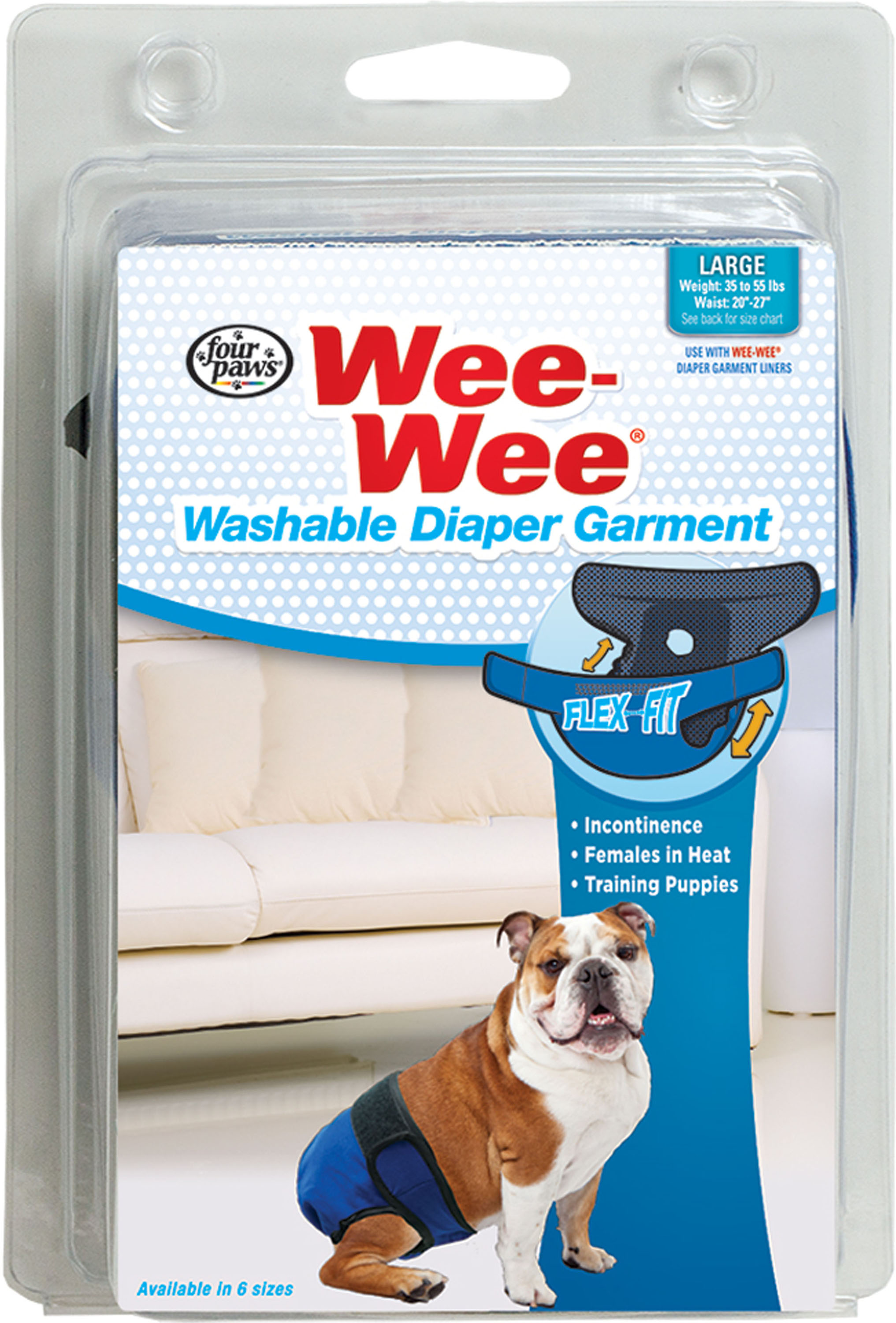 Wee Wee Washable Diaper Garment (Option 1: Large)
