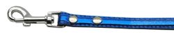3/8" (10mm) Metallic Two Tier Collar Blue (size: 1/2" Leash)