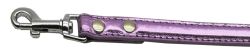3/8" (10mm) Metallic Two Tier Collar Purple (size: 1/2" Leash)
