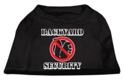 Backyard Security Screen Print Shirts Black (size: L (14))