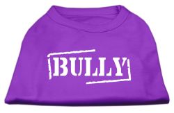 Bully Screen Printed Shirt  Purple (size: L (14))