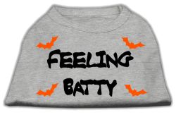 Feeling Batty Screen Print Shirts Grey (size: L (14))