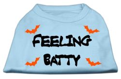 Feeling Batty Screen Print Shirts Baby Blue (size: L (14))