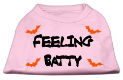 Feeling Batty Screen Print Shirts Pink (size: L (14))