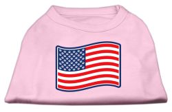 Paws and Stripes Screen Print Shirts  Light Pink (size: L (14))