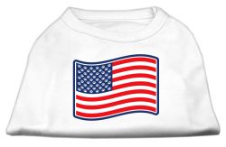 Paws and Stripes Screen Print Shirts  White (size: L (14))