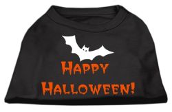 Happy Halloween Screen Print Shirts Black (size: L (14))
