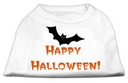Happy Halloween Screen Print Shirts White (size: L (14))