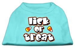 Lick Or Treat Screen Print Shirts Aqua (size: L (14))