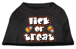 Lick Or Treat Screen Print Shirts Black (size: L (14))