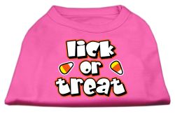 Lick Or Treat Screen Print Shirts Bright Pink (size: L (14))